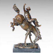 Statue des soldats Statue Cowboy Bronze Sculpture TPE-274